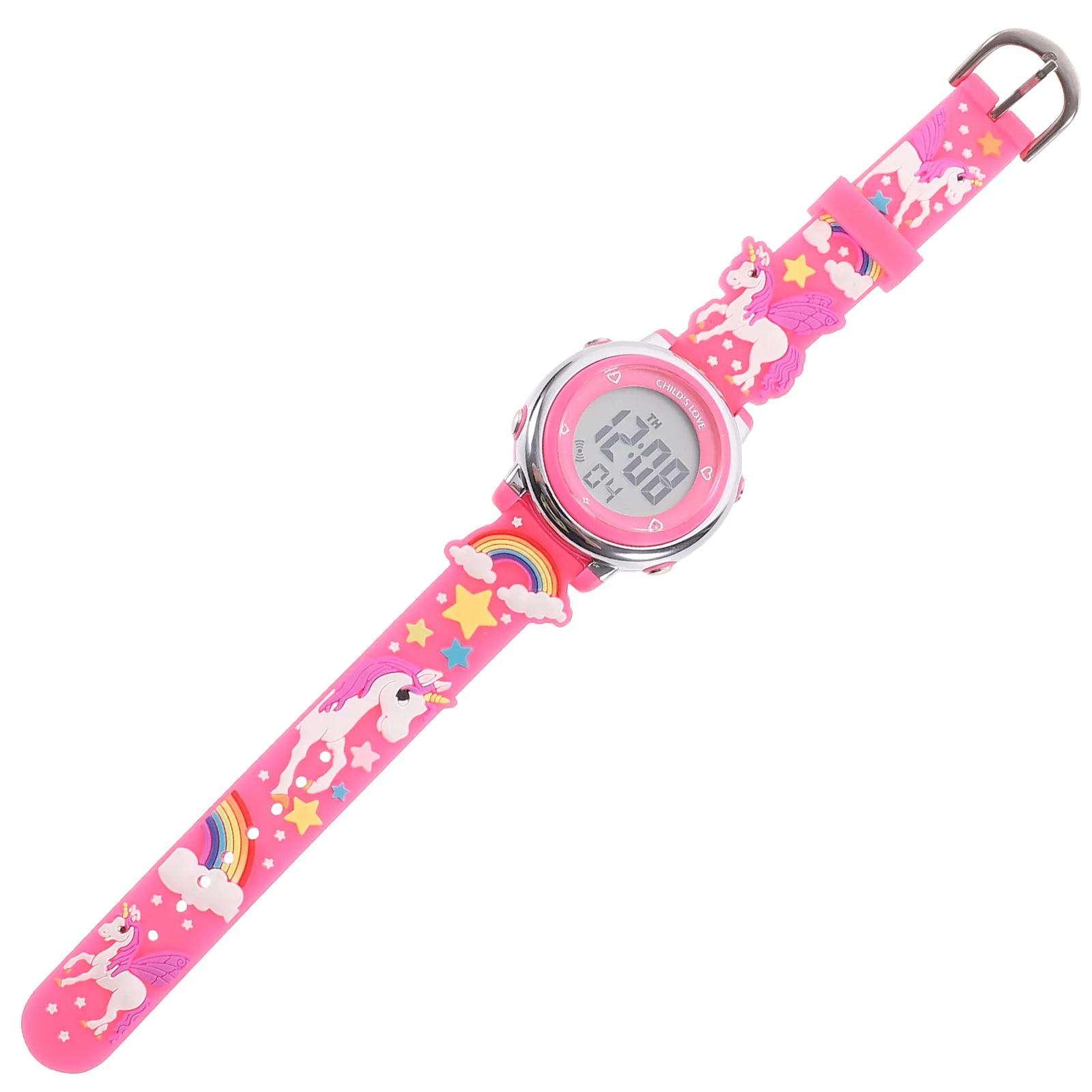 Relógios dos desenhos animados crianças relógio de pulso da criança estudante aço inoxidável à prova dwaterproof água quartzo ajustável suave prático