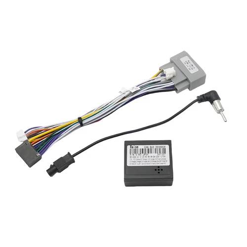 Imagen 2 del producto Para Jeep Wrangler JK 2008-2018 reproductor de Radio DVD posventa instalación estéreo coche arnés de cableado Android de 16 pines con Canbus