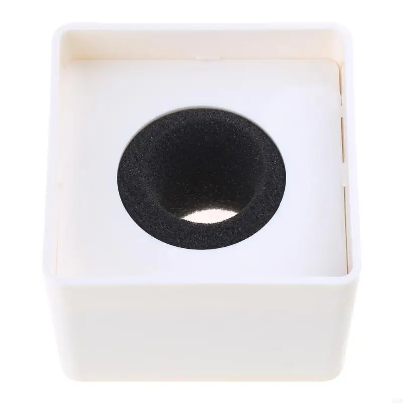 J1HD ทนทาน Square Mic Holder ไมโครโฟนโลโก้ธงข่าว Reporter ฉีดผ้าฝ้ายหนา