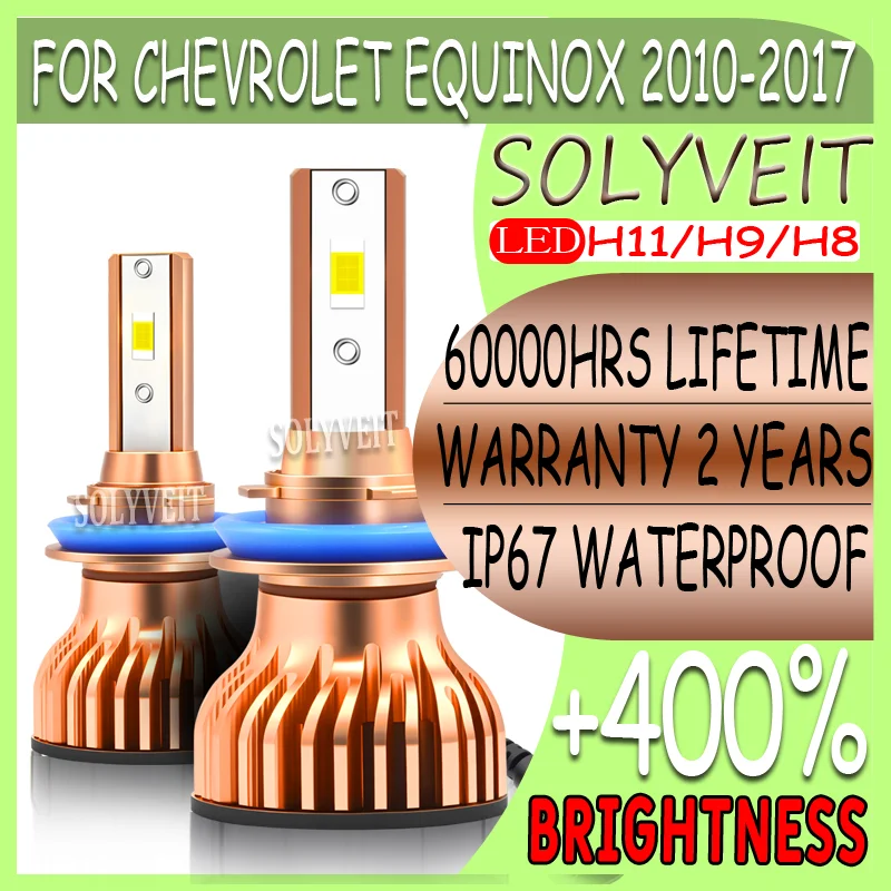 

Quick Setup Easy Installation Waterproof & Shockproof LED Low Beam For Chevrolet Equinox 2010 2011 2012 2013 2014 2015 2016 2017