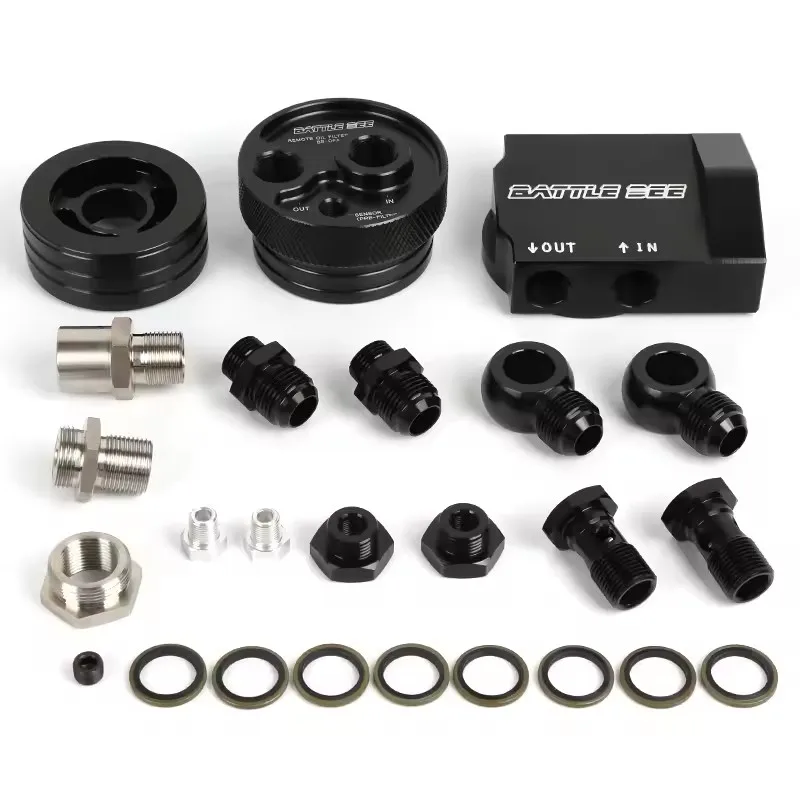 BATTLE BEE M20x1.5 Oil Cooler Car Gauge Oil Temp Pressure Sensor Adapter Aluminum Alloy 6061-T6 For FA1 FD1 R18 Civic BB-UOA-013