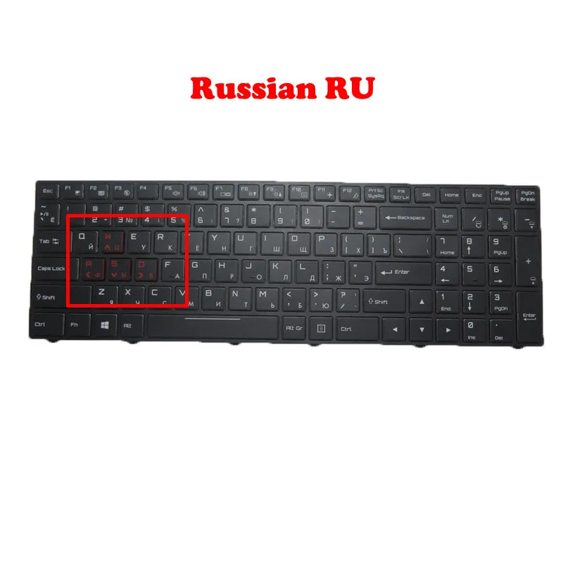 YD Colourful Backlit Keyboard For CLEVO N860EK N860EP6 N855EJ N855EK N855HJ N855HK1 N857EJ1 N857EK1 N857EP6 N857HJ N857HJ1 N857H