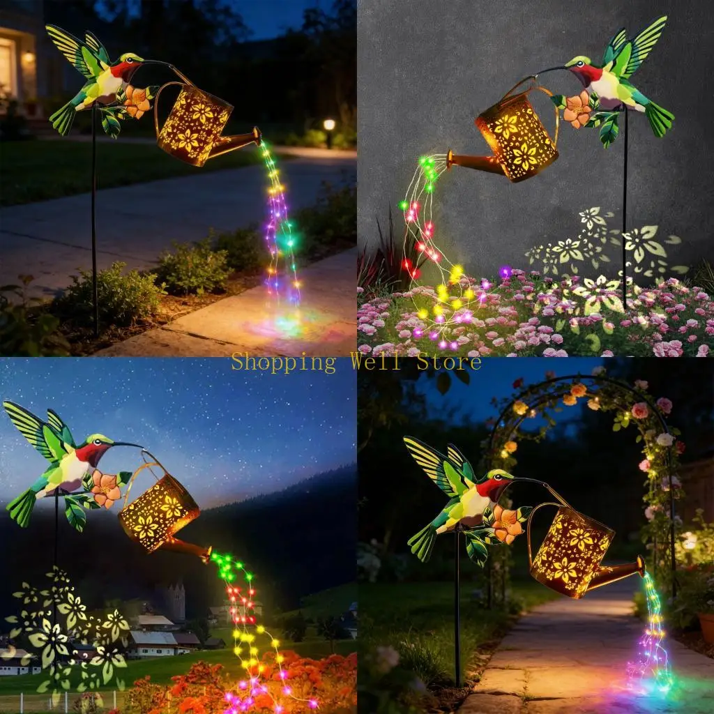 

KX4B Sun Energy Garden Light With Watering Feature For Outdoor Decoration