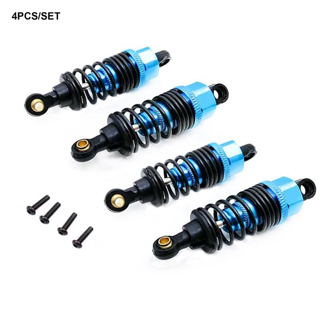 4pcs Aluminium Alloy Chassis DIY Shock Absorber Upgrade Parts Accessories Durable Direct Fit For Tamiya TT02 1/10 RC Car