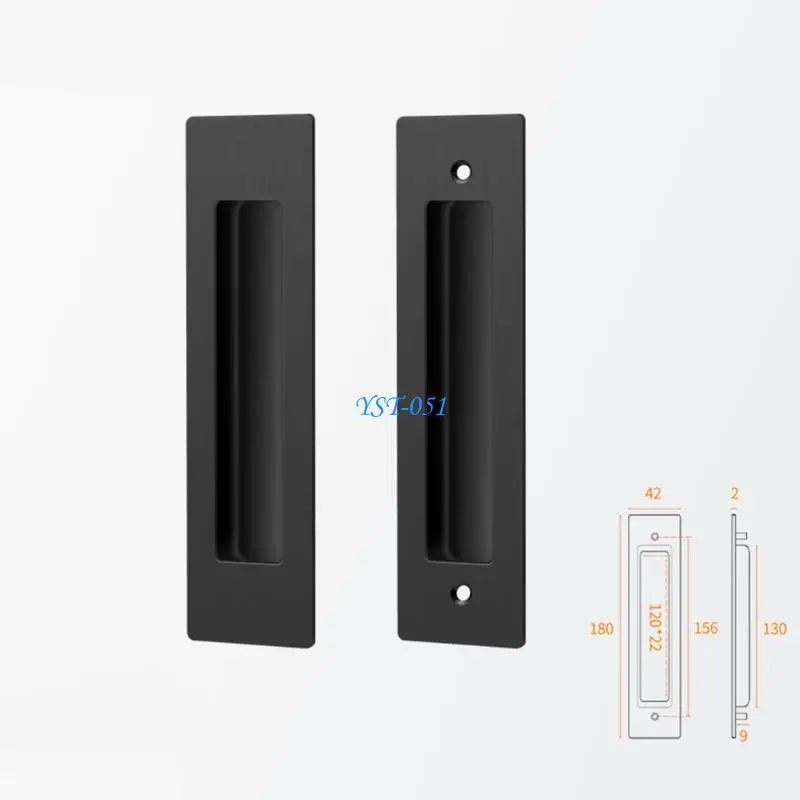 

E15A Elegant Invisible Entry Handle Set Corrosion Resistant Material For Interior Entrances And Business Locations