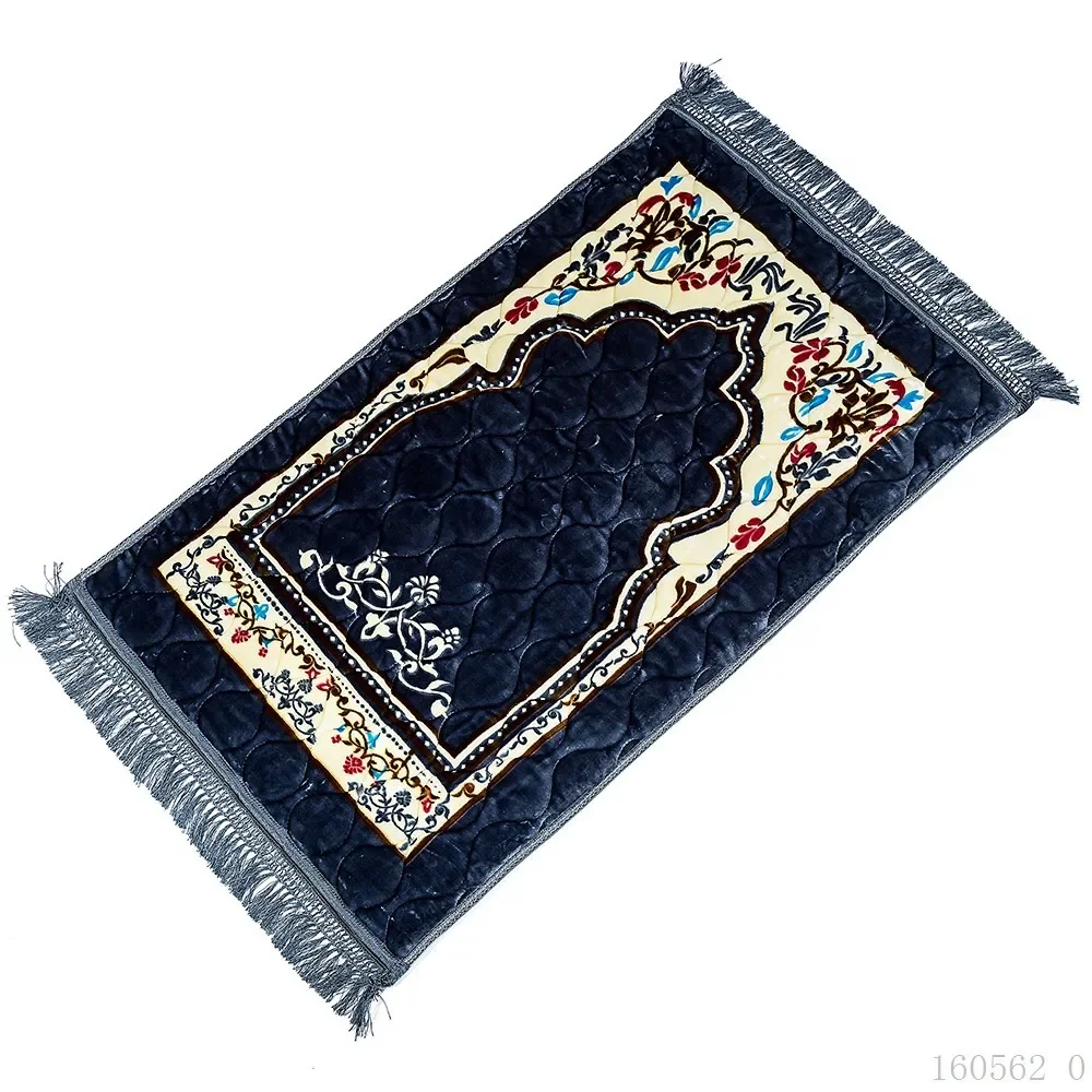 Muslim Prayer Mat 75*120cm Soft Flannel Thicken Blanket MashaAllah Travelling Floor Rug Carpet Namaz Islamic Praying Mats