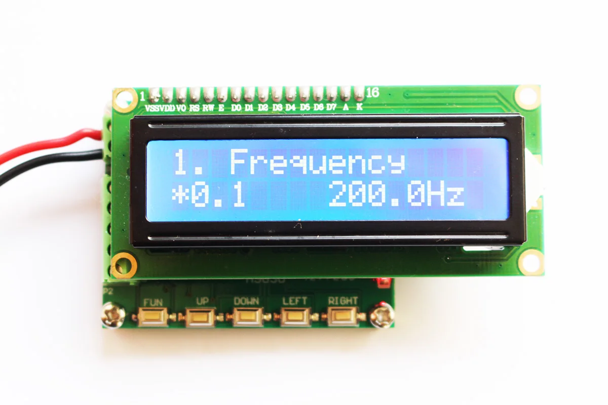 Three Phase Sine Signal Generator with Adjustable Phase 0-360 Degrees 0.1-2000 Hz Band Frequency Meter