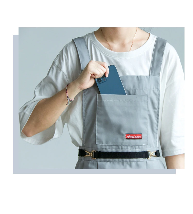 Pleated Skirt Apron Female Kitchen Apron Hairdresser Milk Tea Shop Work Clothes Restaurant Waiter Apron