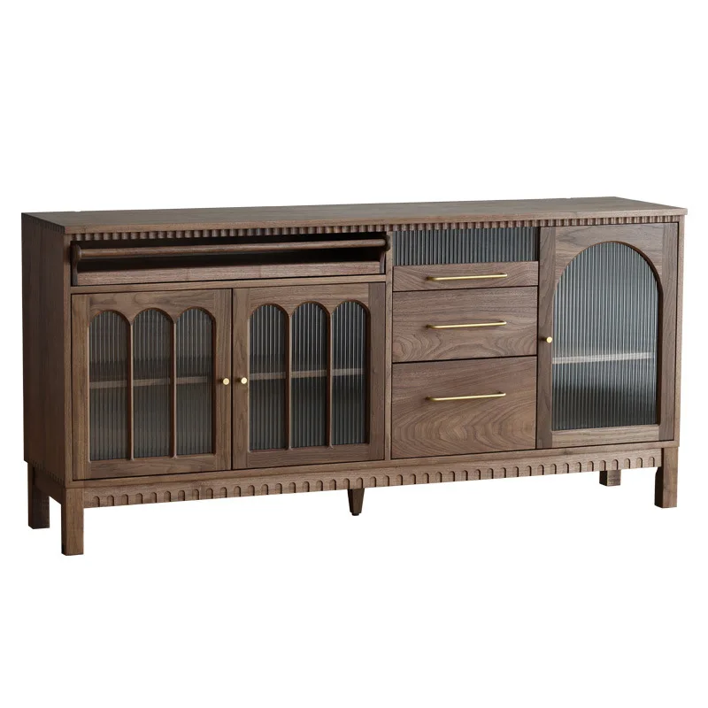 

Nordic side cabinet, retro restaurant storage cabinet
