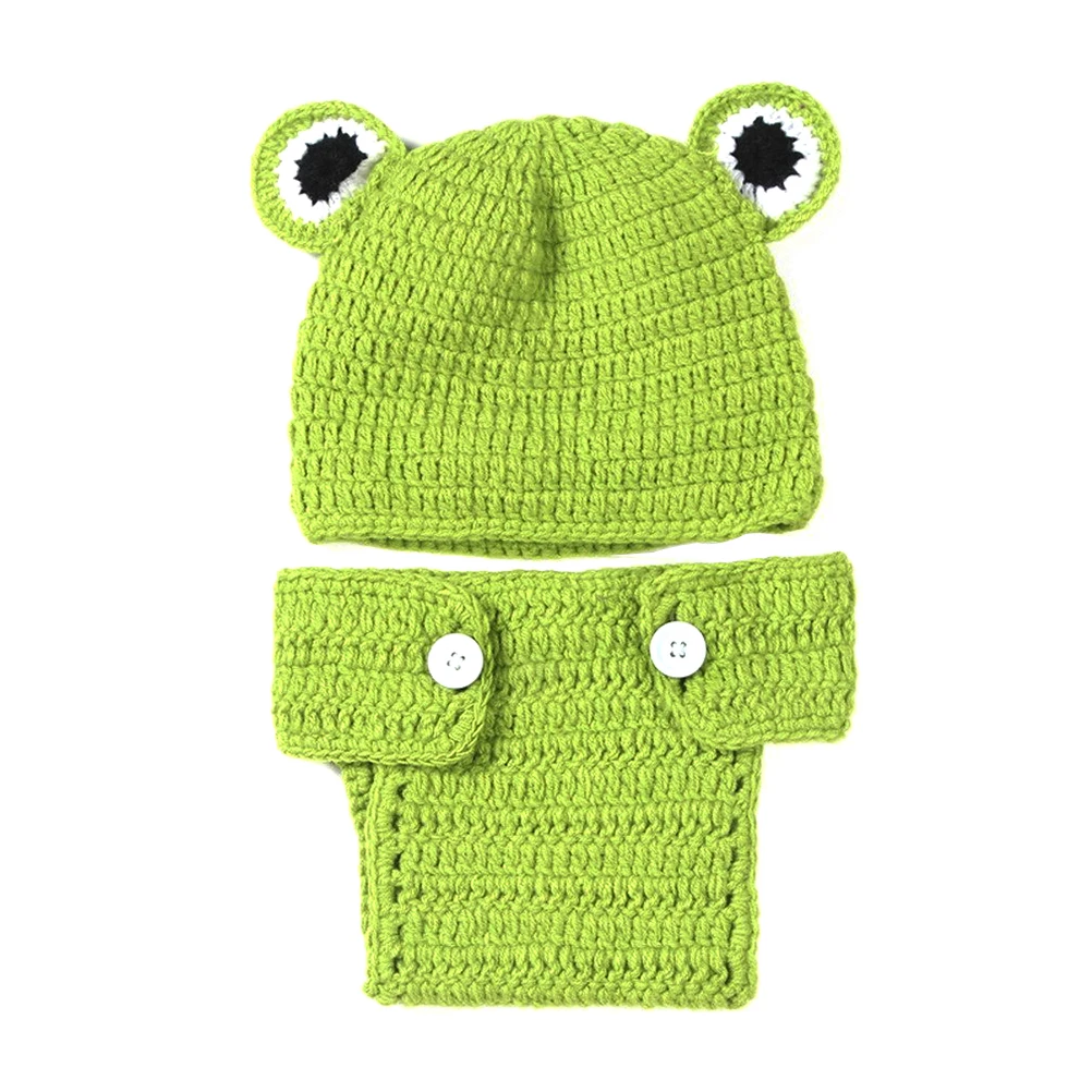 

Baby Suit Newborn Short Bonnet Manual Hat Weave Infant Handmade Photoshoot Props Boy