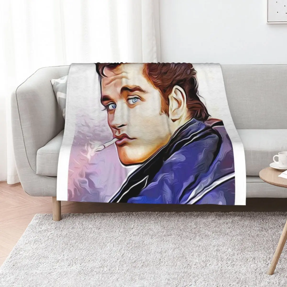 

DANNY ZUKO / John Travolta Throw Blanket Plush For Baby Thermals For Travel bed plaid Blankets