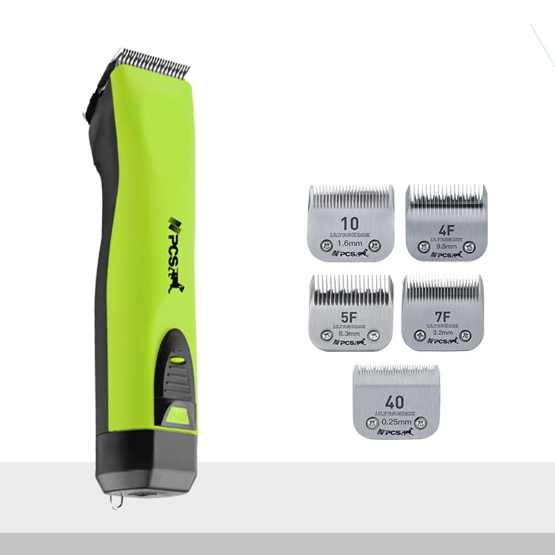 

Dog Clippers Cordless quite Rechargeable Electric Dog Grooming Clippers set with removable battery pet shaver Grooming Kit green