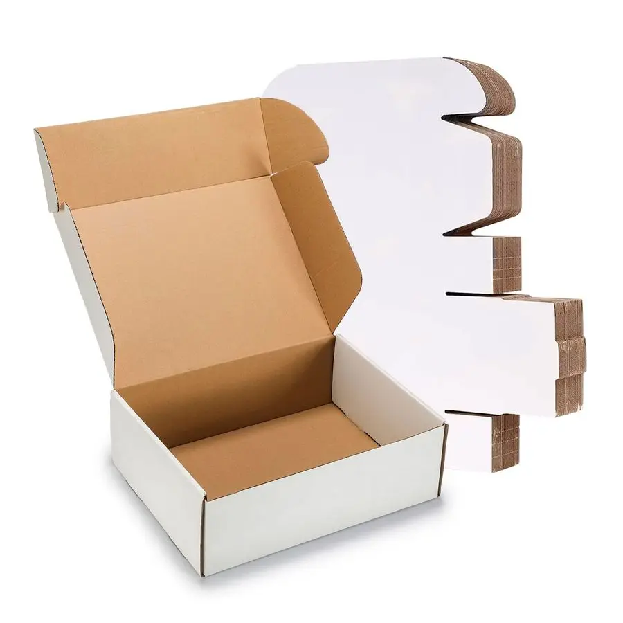 

inches Shipping Boxes 20 Pack, White Corrugated Cardboard Box,Mailer carton for Packaging Small Business,Gifts,Craft,Jewelry,dai