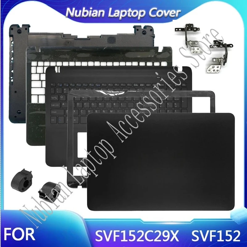 New For vaio svf152c29x notebook housing svf15 svf152 Laptop Body Case Back Cover/Bezel/Plamrest/Bottom Case No Touch