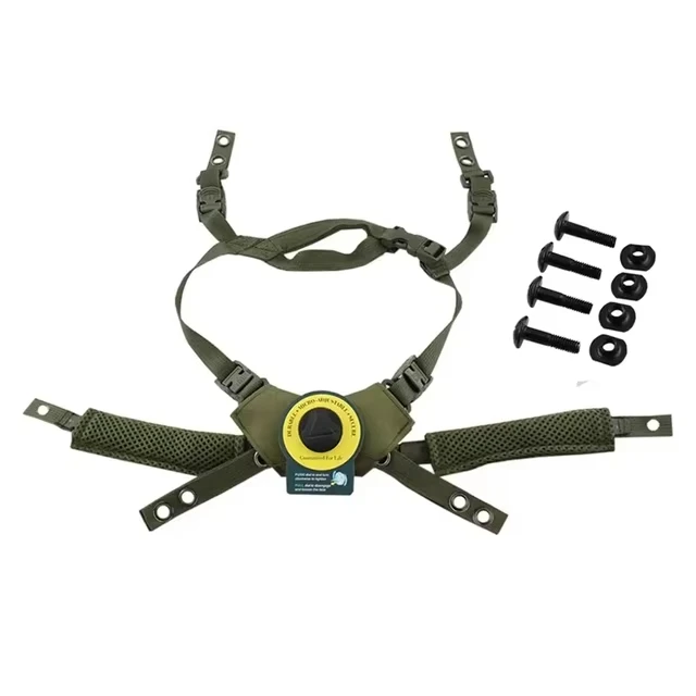 BOOIU Taktisches Helm-Hängesystem Wendy Suspension Lanyard Kinnriemen Airsoft-Helmzubehör für Wendy FAST MICH Helm