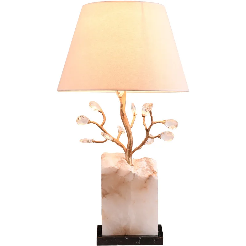 Creative branches living room home decoration table lamp copper bedside