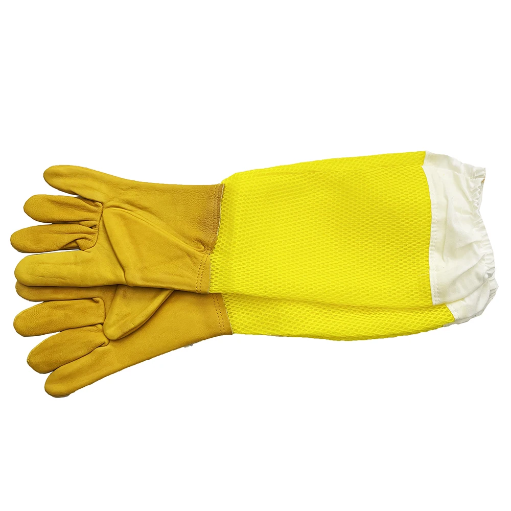 Wear Safety Gloves  Leather Anti Sting Through Apiary Protection Hands Vented Apiarist Cloth 3XL Available Beekeeper Associated