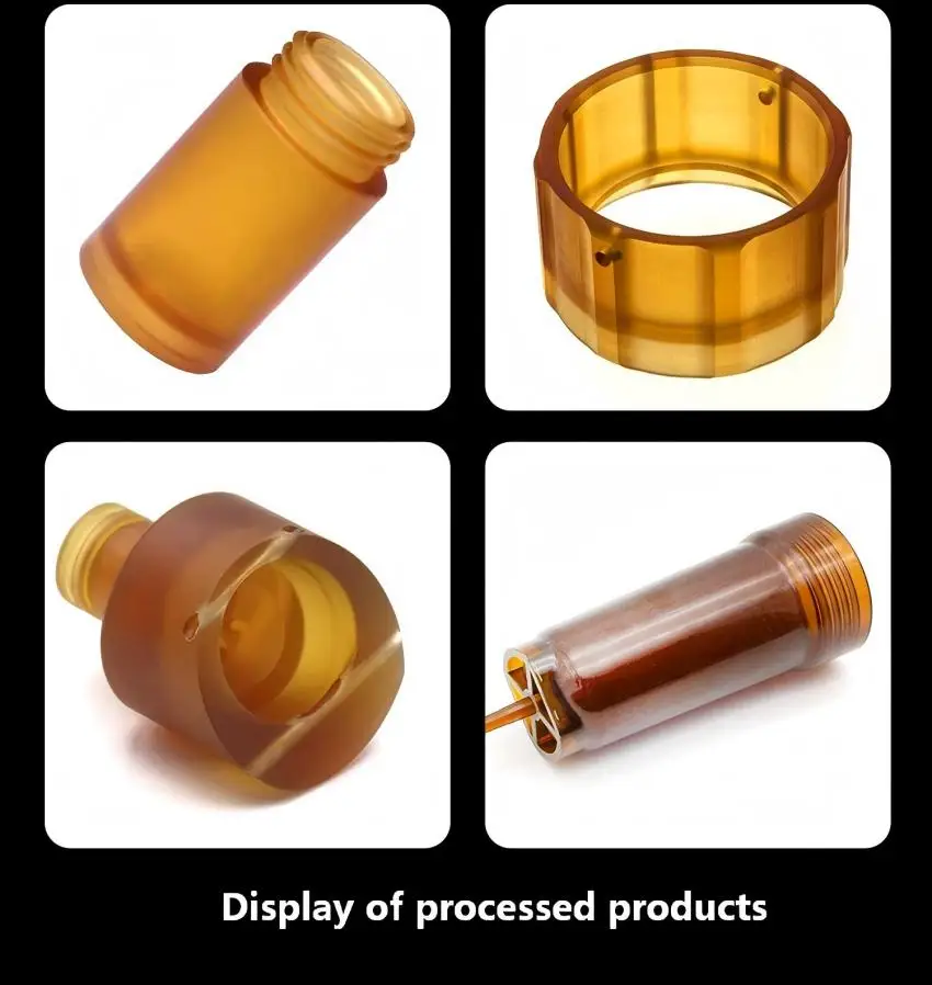 PEI Rod Ultem Polyetherimide Round Bar 20-60mm Diameter Amber Black Anti-static Engineering Plastic Custom Precision CNC Machini