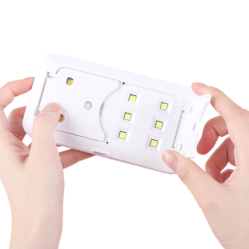 36W Portable Electric Nail Lamp Mini Foldable Design 12Pcs Beads for Drying Nails Uv Gel Varnish Nail Art Manicure Tools