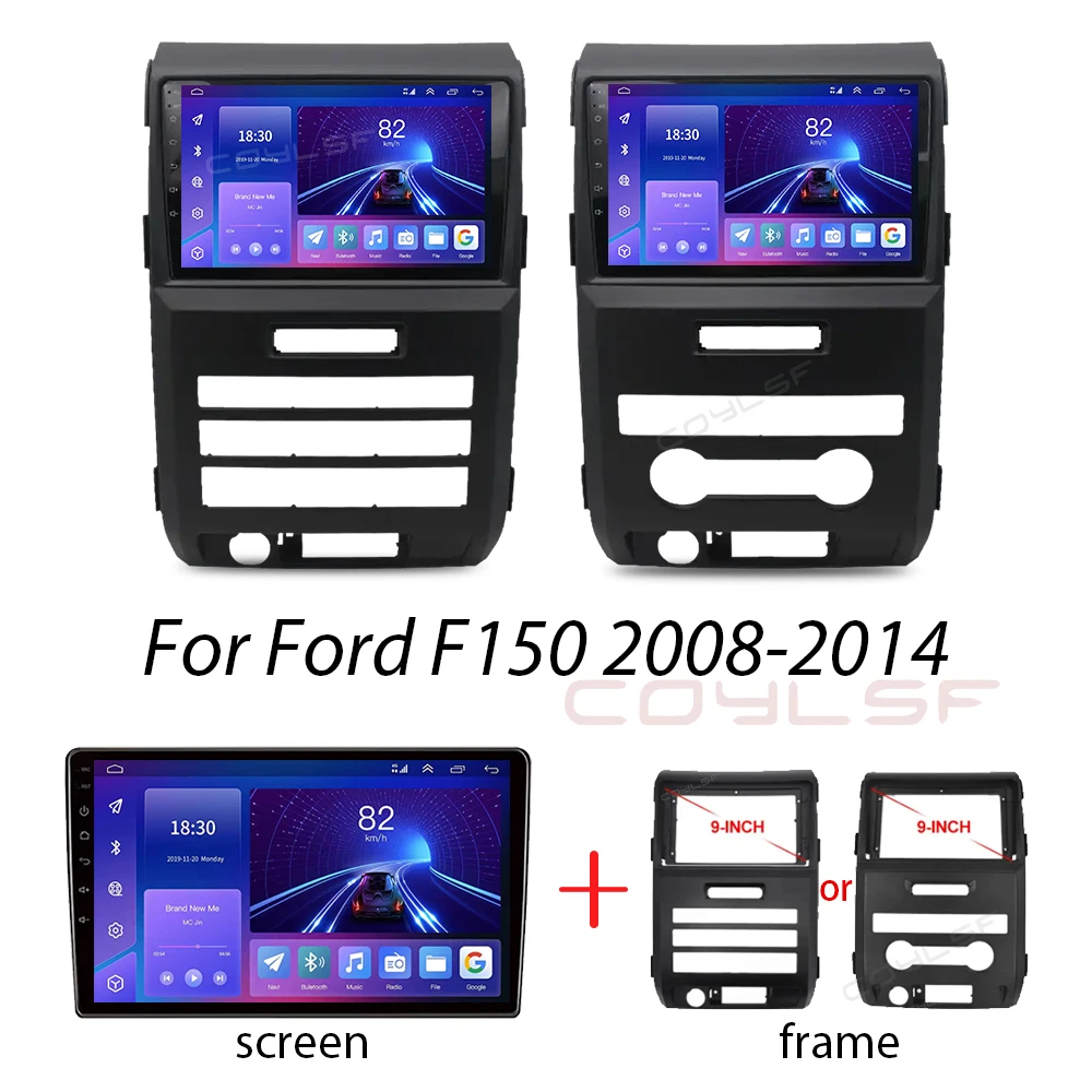 Radio con GPS para coche, reproductor Multimedia con Android, 2 Din, pantalla estéreo, unidad principal, para Ford F150 P415 Raptor 2008-2014