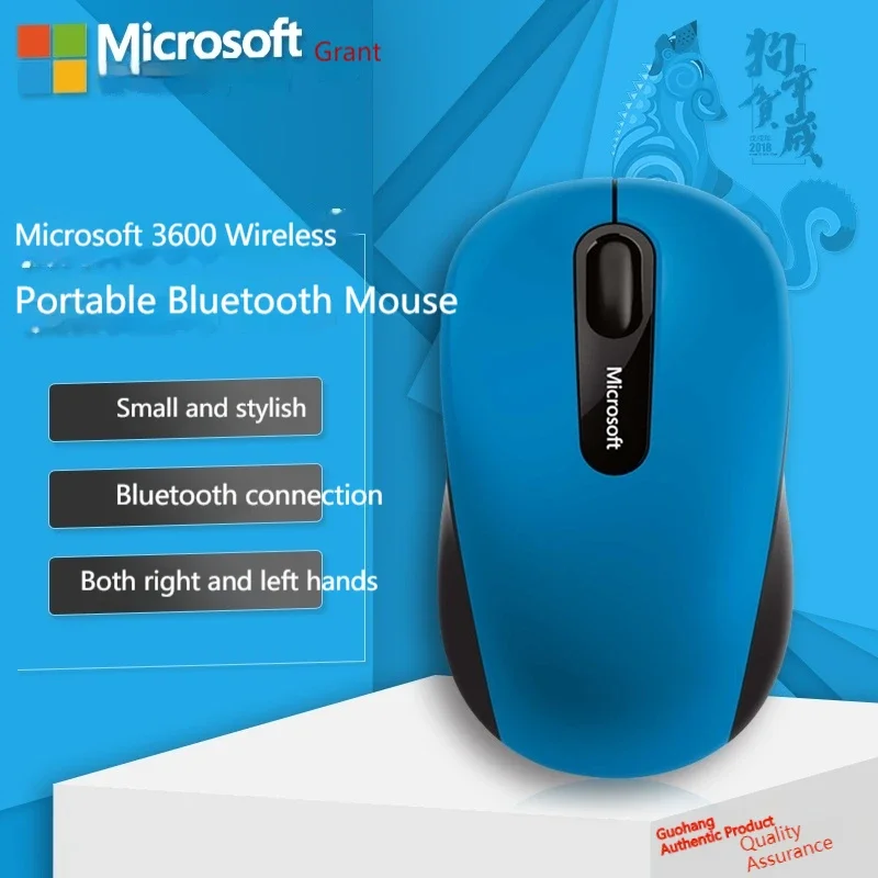 Imagem -02 - Microsoft-mouse sem Fio 3600 Bluetooth Portátil Leve para Tablet Notebook Escritório pc Acessórios de Jogos