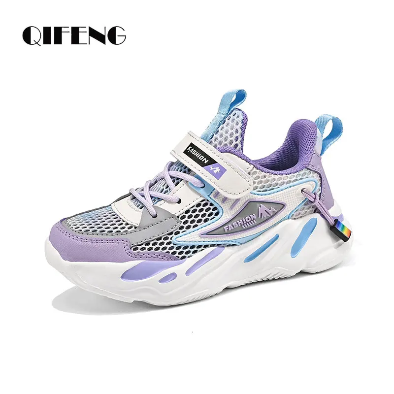 Letnie dziewczęce obuwie dziecięce obuwie dziecięce kobiece księżniczki Chunky Sneakers dziecko śliczne 3 5 6 7 8 9 oddychające świetlne tenisówki