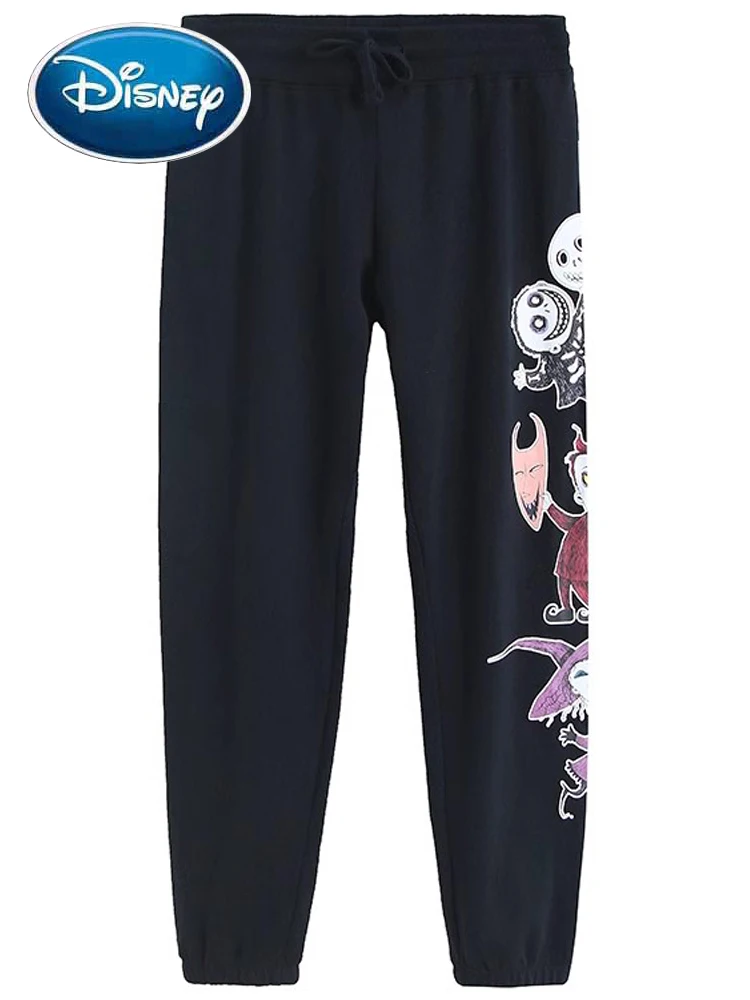 

Disney The Nightmare Before Christmas Print Women Drawstring Sweatpants Fleece Running Jogging Fitness Sports Pants Trousers