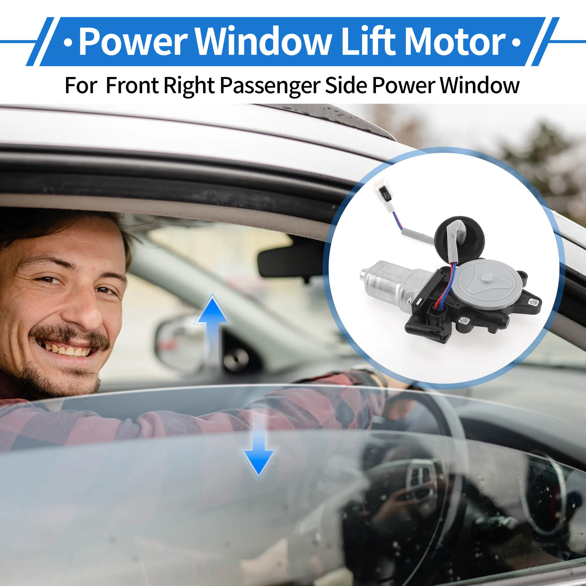 UXCELL No.742497/807308J105 Power Window Regulator Lift Motor for Nissan Altima 13-18