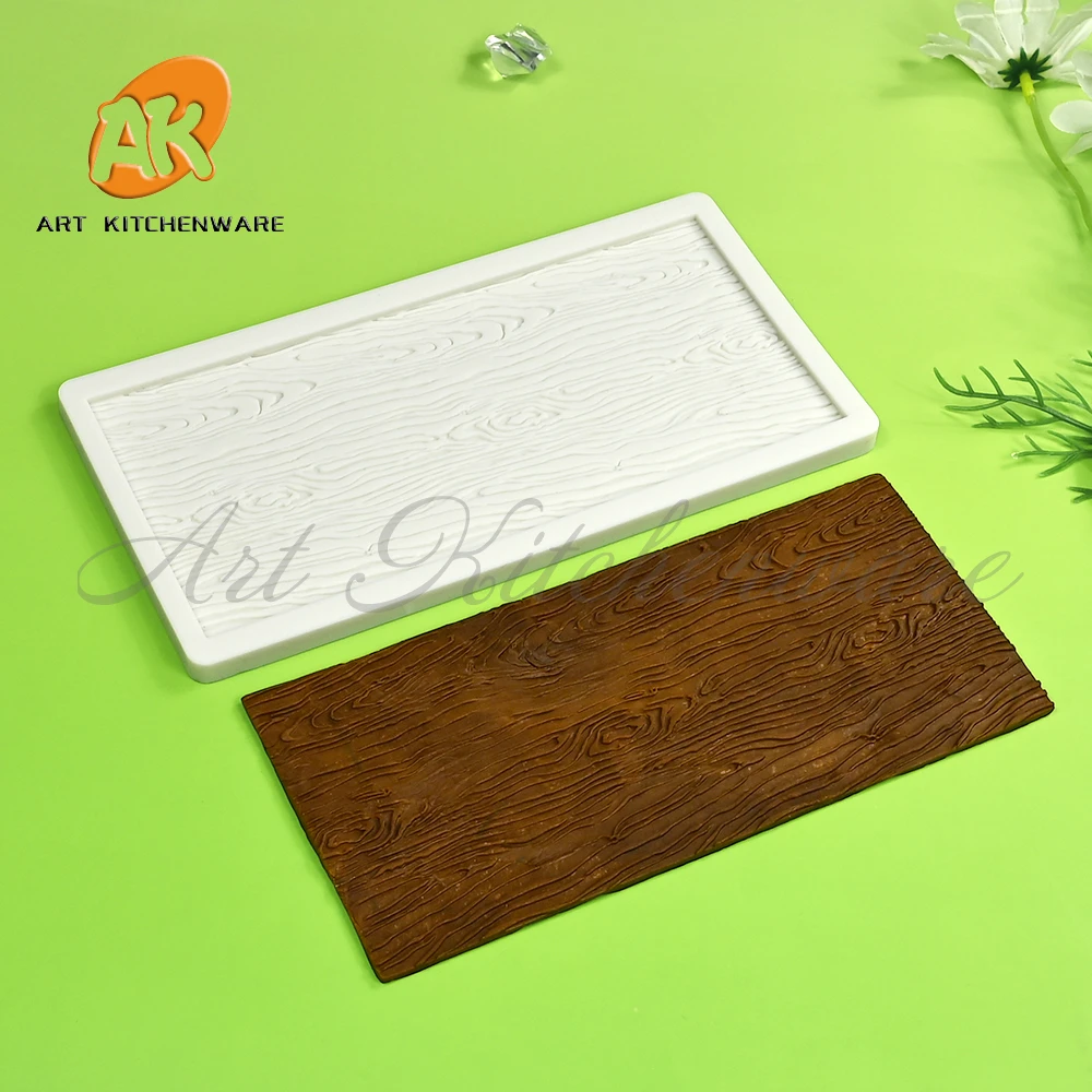 Bark Pattern Silicone Mold Grass Leaves Cake Baking Decoration Chocolate Mold Pudding Silicone Mold