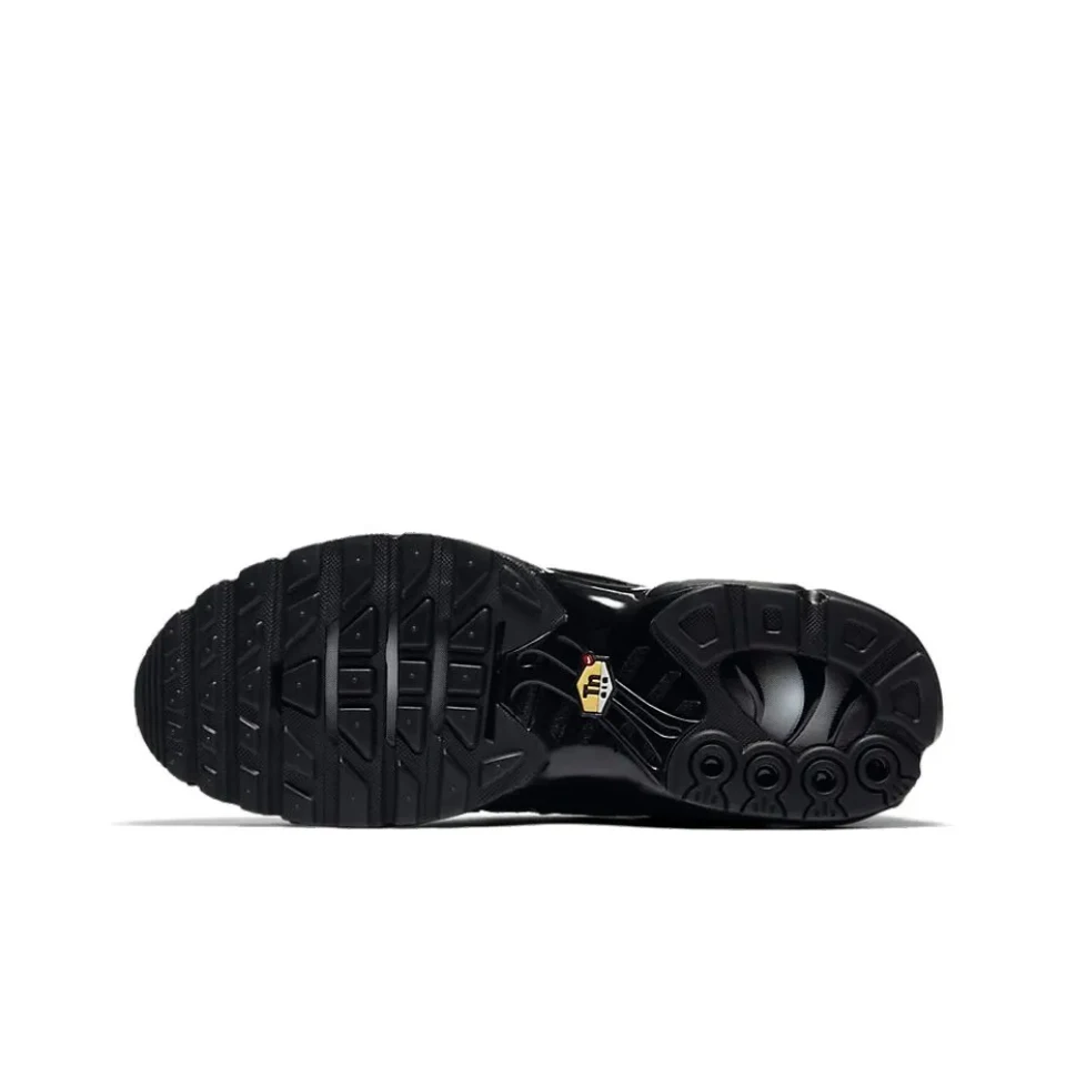 Tênis Nike-Air Max Plus TN para homens e mulheres, preto triplo, top baixo, unissex