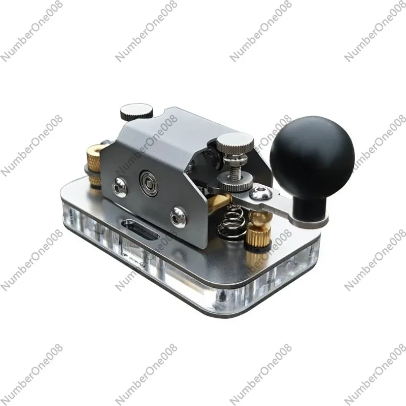 Morse Code Mini CW Straight Key, Learning Training Radio Telegraph Transmitter, Morse Practice Telegraph Key