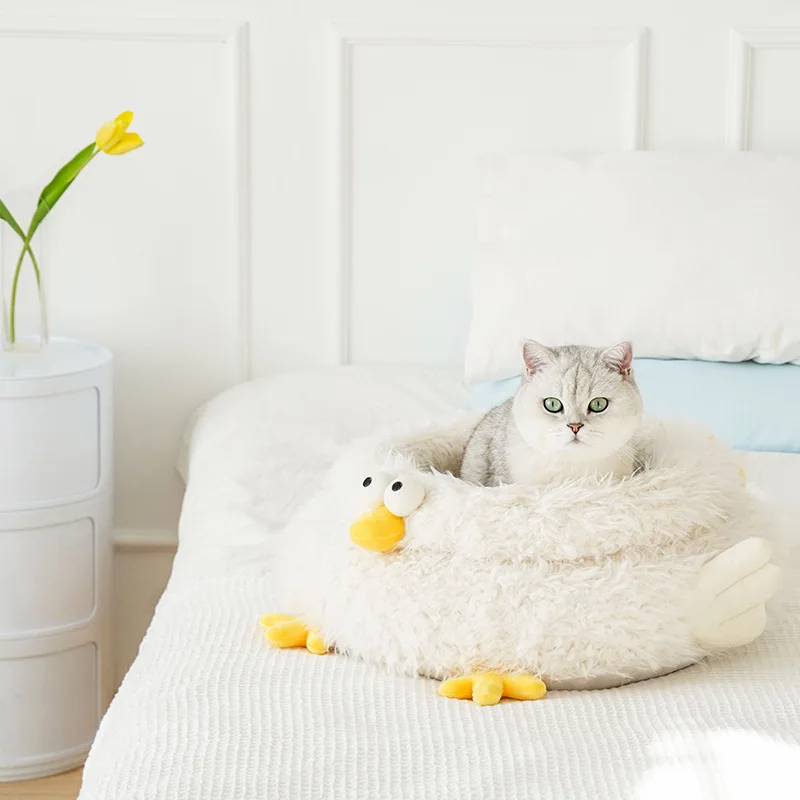 

All-Season Rectangle Cat Dog Kennel Small Medium-sized Pet Beds Warm Cozy Chick Pet Bed Collapsible Universal Bed Supplies