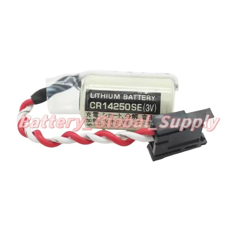 

CR14250SE 3VPLC industrial control battery with black plug, fast delivery 1 piece