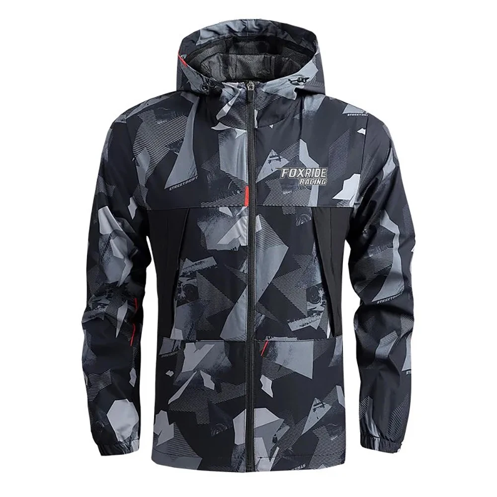 FOXRIDE RACING Herren Windbreaker Radsport Rennrad Mountainbike Jacken Herren Chubasquero Ciclismo Hombre Fahrradbekleidung MTB Jacke