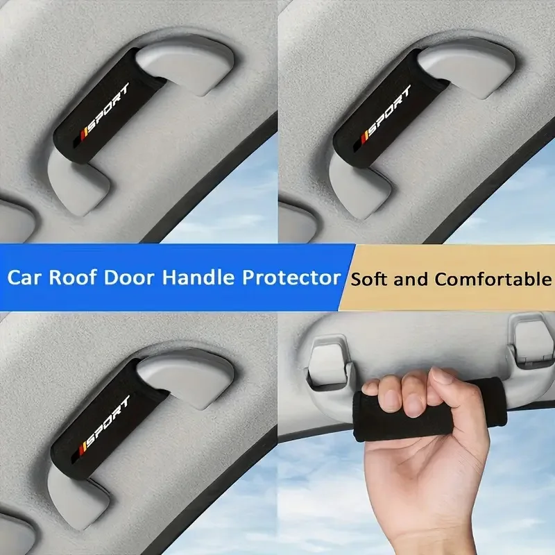 4 stks Universele Auto Handvat Covers Zachte Beschermhoes Autodak Handvat Cover Auto-interieur Accessoires Voor Alle Auto's
