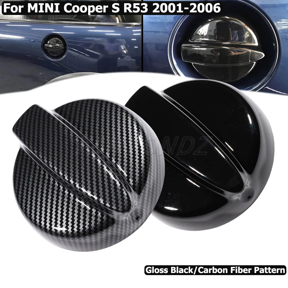 

Для R53 глянцевая черная крышка топливного бензина для Mini Cooper S Gen 1 2001-2006, крышка топливного бака, аксессуары для стайлинга автомобилей