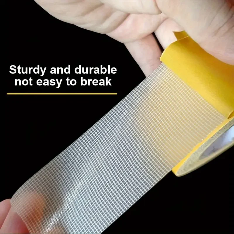 Extra starkes, doppelseitiges Klebeband, rutschfest, wasserdicht, transparentes Netzband, für Küche und Bad. – Detail 2