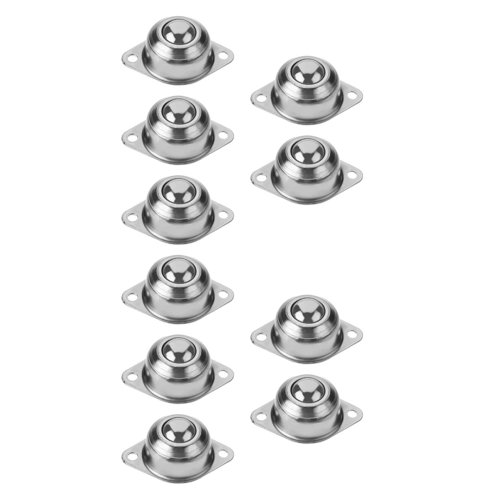 10Pcs 360° Universal Ball Transfer Bearings 16mm Roller Casters Carbon Steel Omni-Directional Load Wheels for Conveyor Table