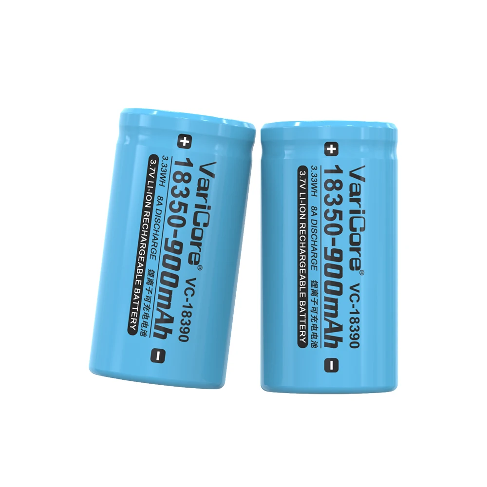 3.7v 18350 900mAh Rechargeable Lithium Battery 8A power for Headphone Camera Electrical tools Mini Flashlight