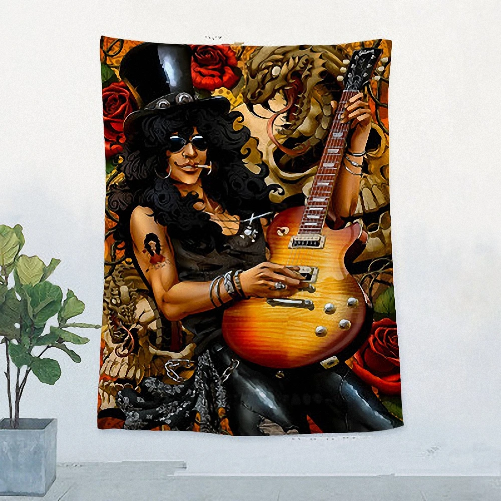 

Large Jazz\Reggae\Rock\Heavy metal Music Poster Flag Banner Tapestry Bar Cafe Party Music Festival Background Decor Cloth