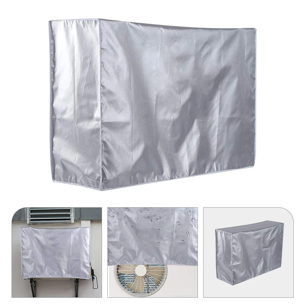 

Air Conditioner Unit Cover Outside 105x40x75cm Polyester 5-Sided Protective Cover for Window Ac Prevent Dirt Rain Energy