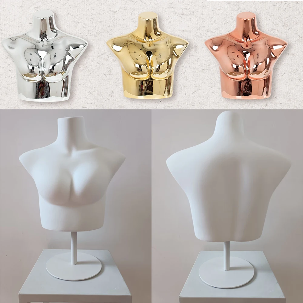 

Women's Sexy Lingerie Mannequin Model Prop Upper-Body Torso Display Stand for Underwear Store Plastic Gathered Human Dummy