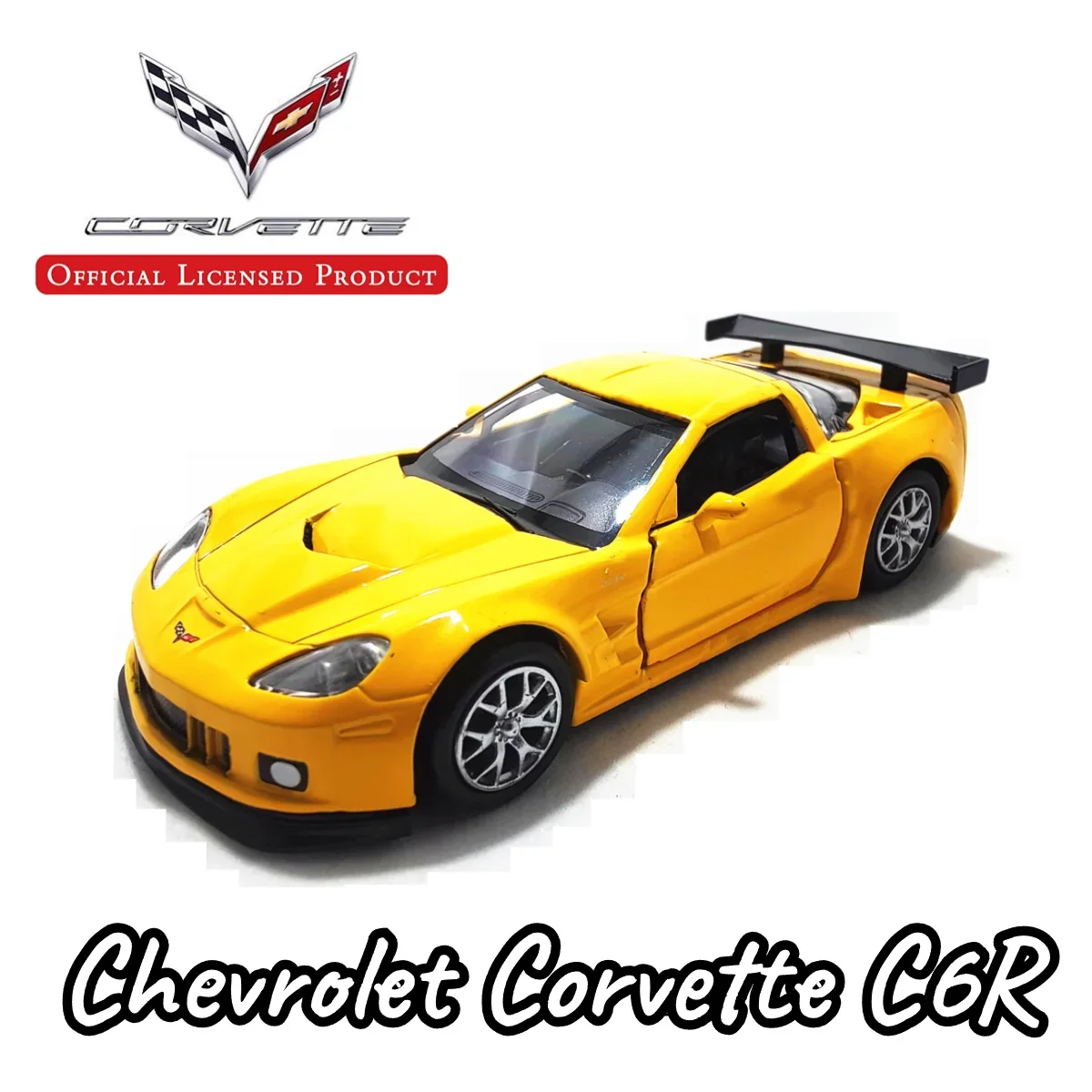 

Модель автомобиля в масштабе 1:36 Chevrolet Corvette C6R, металлическая литая копия, миниатюрное искусство для дома и офиса, украшение автомобиля, детская игрушка для мальчика