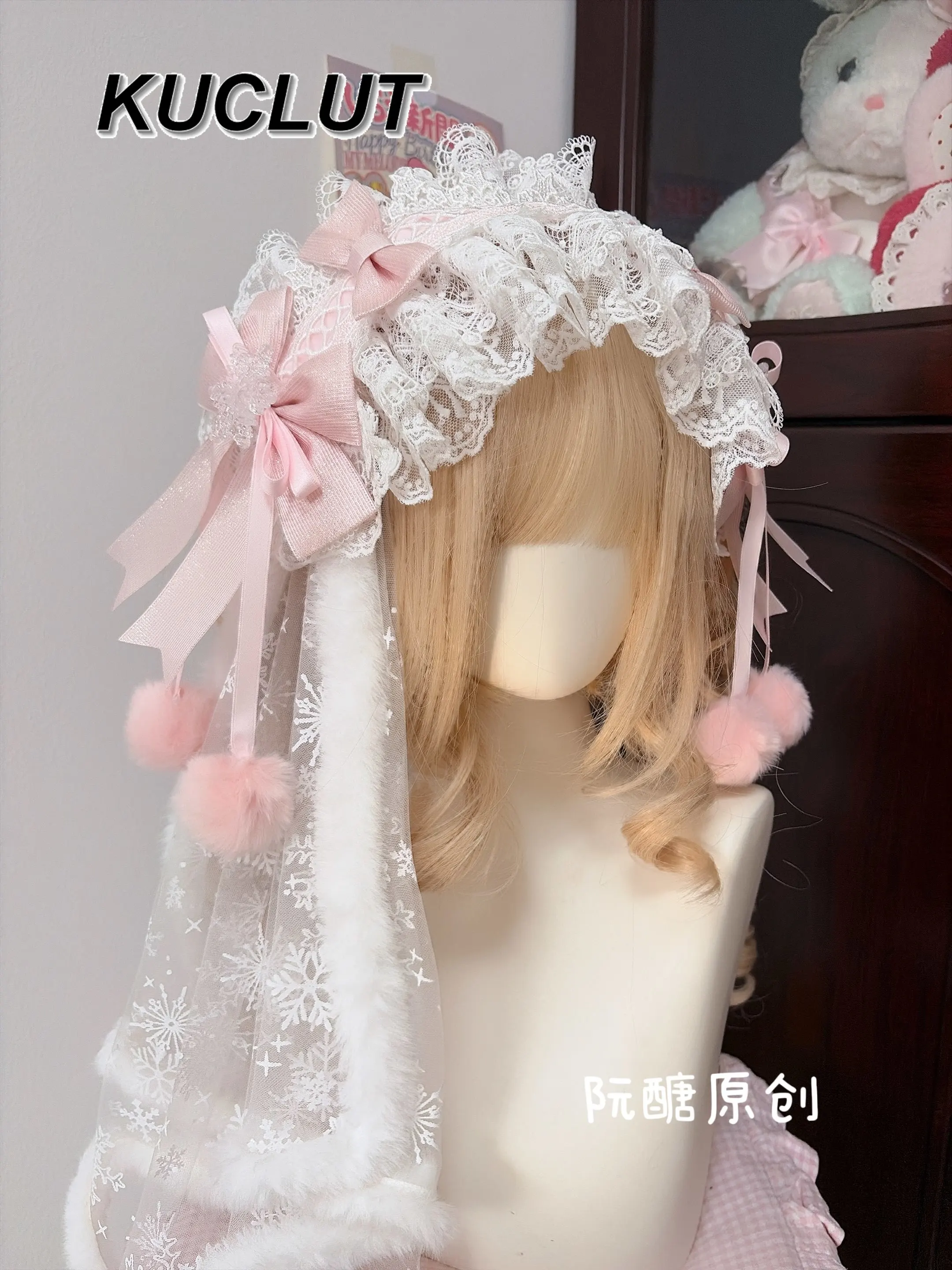 

Lolita Style Girls Accessories Versatile Hairband Fashion New Headwear Bow Sweet Headband Cute Hair Accessory for Women