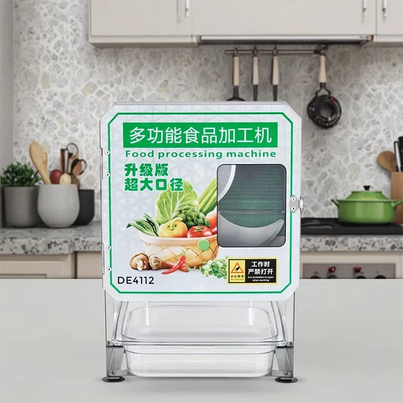 Pasokan Komersial Mesin Pemotong Sayur Perajang Daun Sayuran Salad Kubis Dapat Disesuaikan Komersial