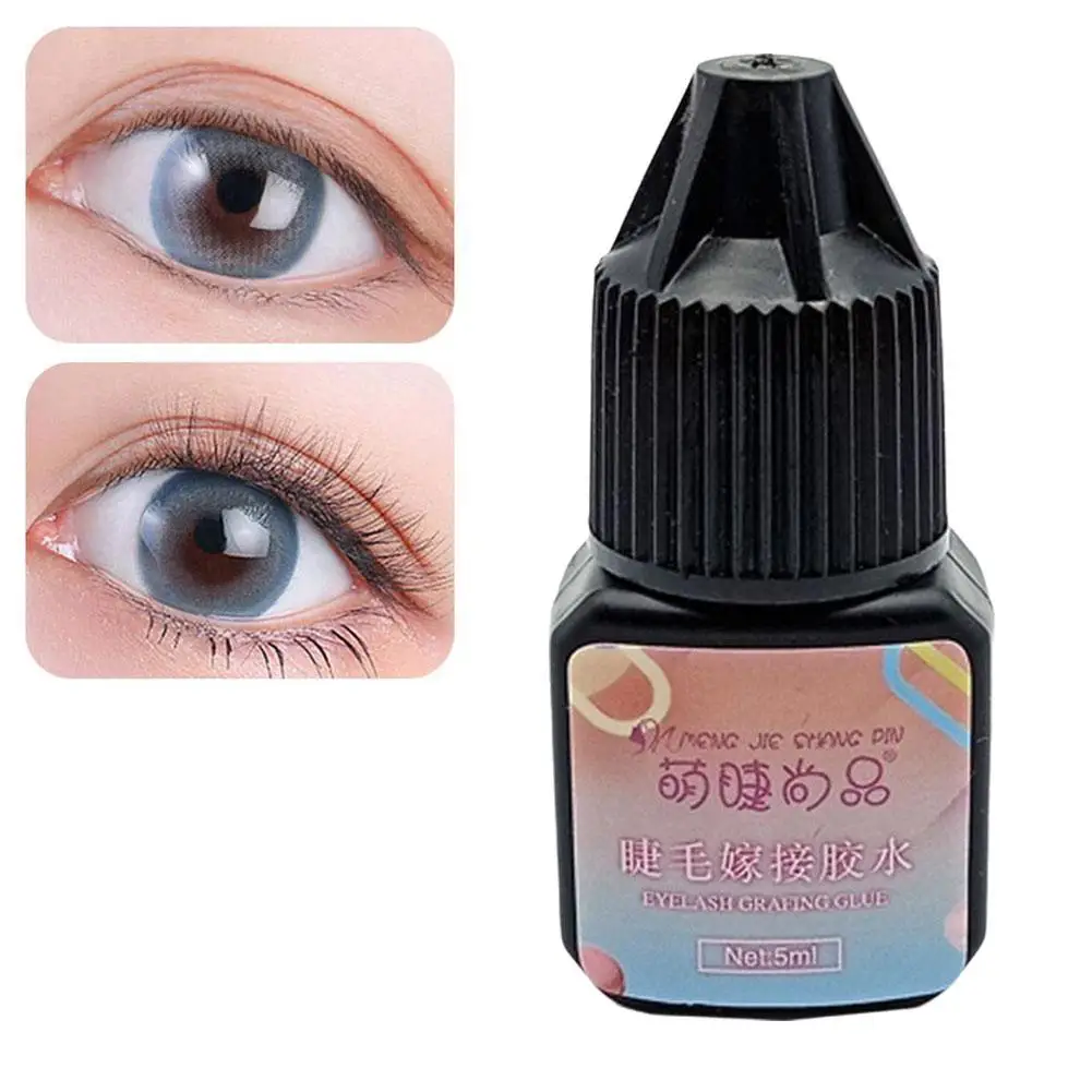 Colle noire pour faux-cils individuels, 5ml, sans allergie, longue tenue, extensions rapides, F3J6