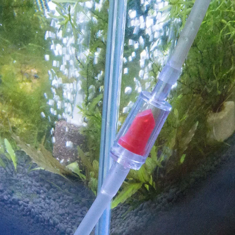 Red 1Pcs Aquarium One Way Non-Return Check Valve Aquarium Air Pump Accessories Compatible with 4mm Air Pipe