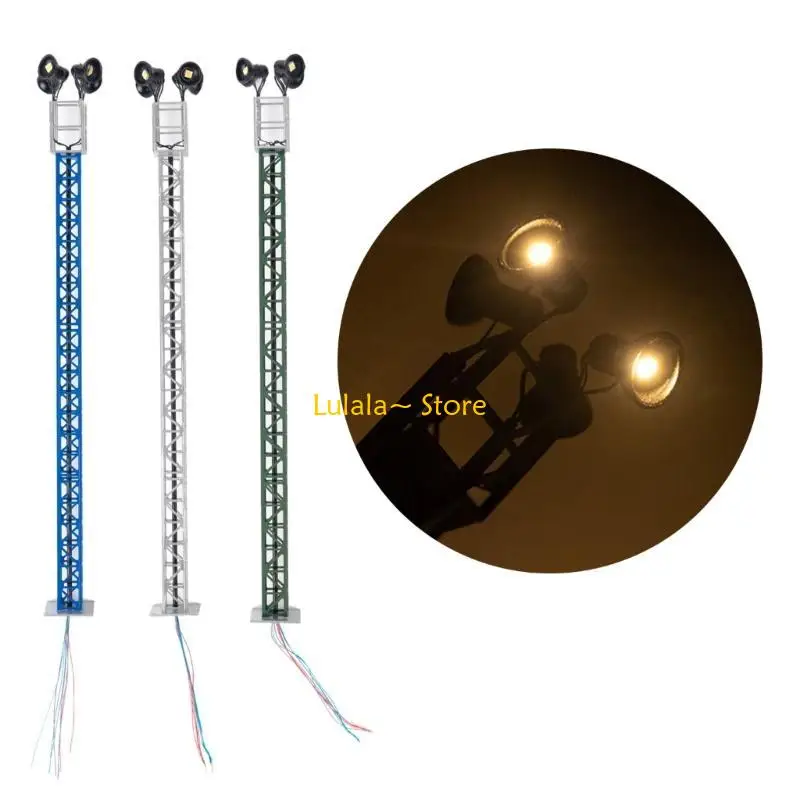 

Y4QA 1 макет фонарного столба светодиодная лампа железнодорожный поезд декорации стол военная игра