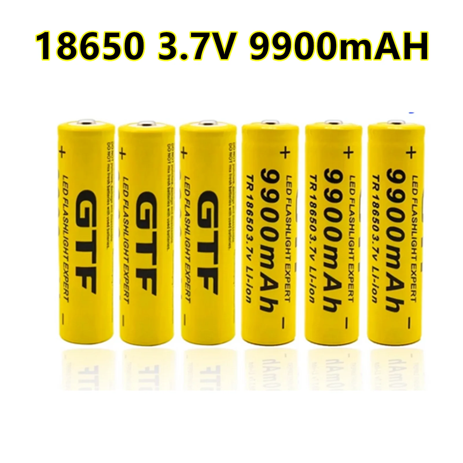 

1-20PCS 3.7V 9900mah 18650 battery GTF Li-ion Battery 9900mAh 3.7V Rechargeable Battery