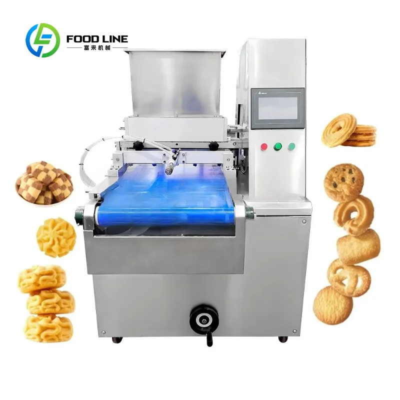 Industrial Cookie Extruder Biscuit Stacking Make Machine Small Size Automatic